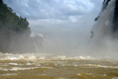 26 Rapids Stop The Way To Garganta Del Diablo Devils Throat Area From The Brazil Iguazu Falls Boat Tour.jpg